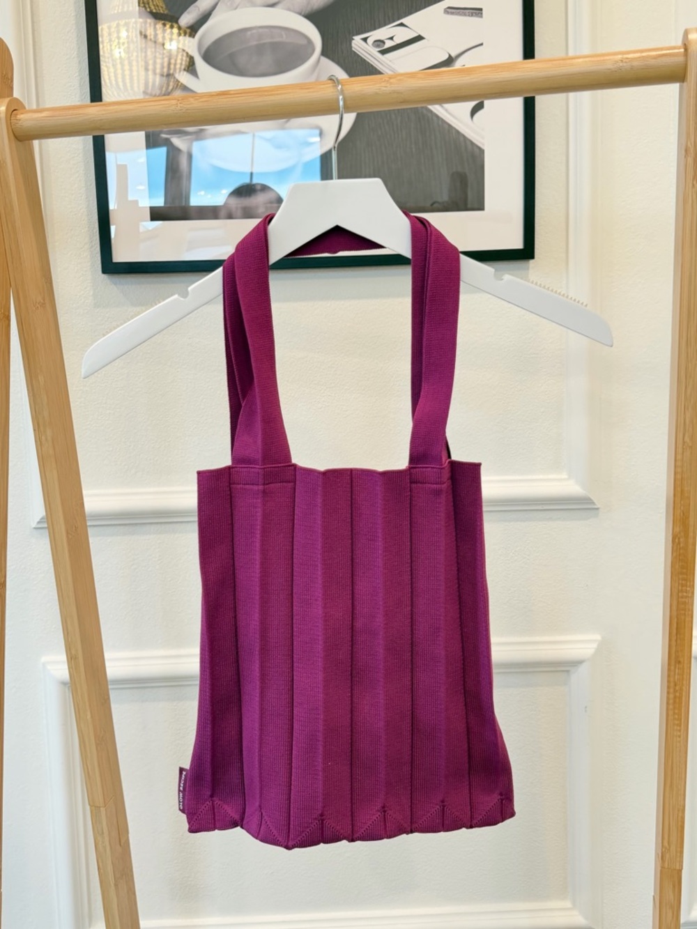 Glow Recipe Magenta Pleated Tote Bag